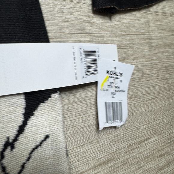 London Times Bell Sleeve Floral Print Sheath Sweater Dress NWT Women's XL Black - Picture 2 of 9